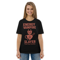 Organic Cotton T-shirt – Unisex – Energy Vampire Slayer