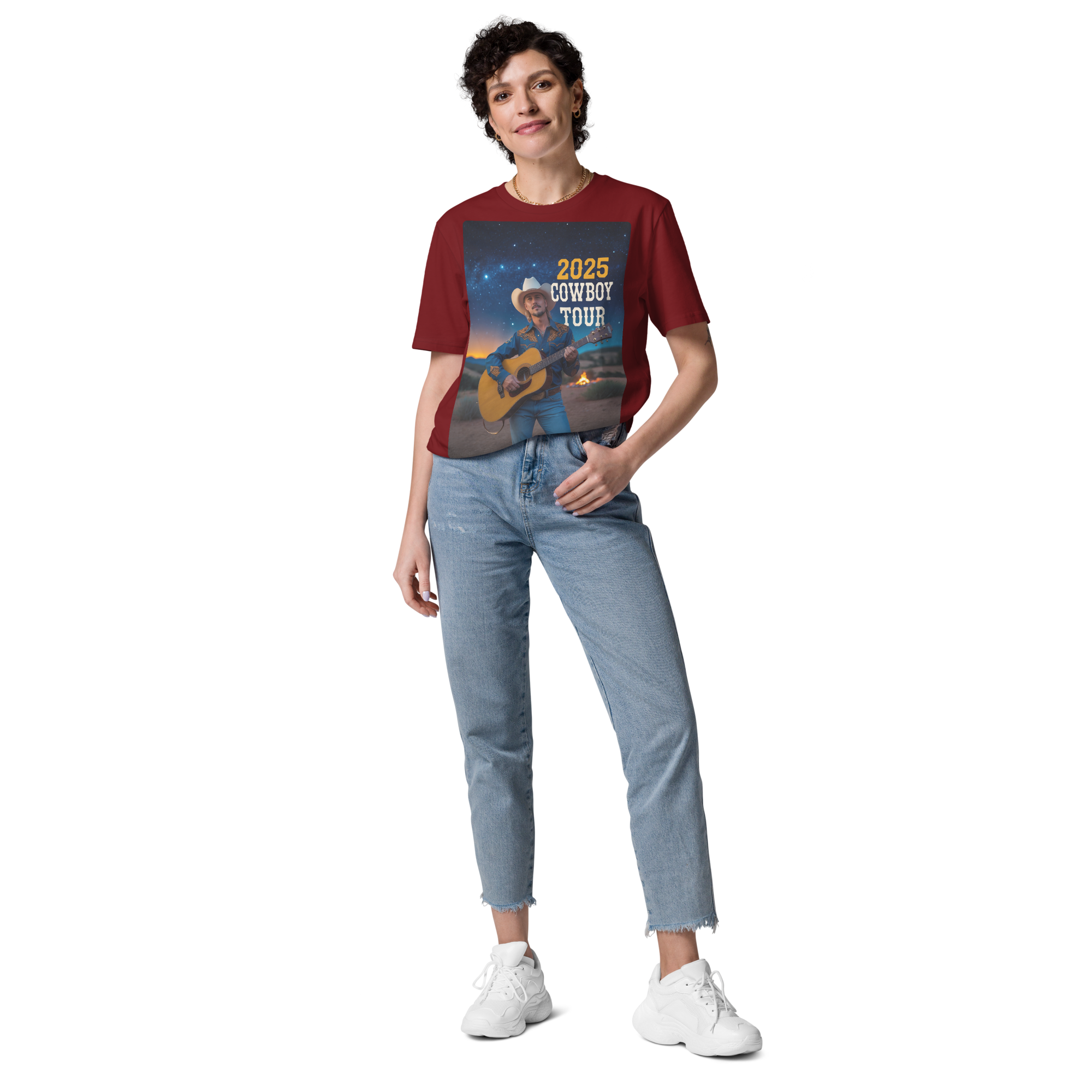 2025 Cowboy Tour Organic Cotton T-Shirt – Classic Western Country Music Tee - Design Delight Studio
