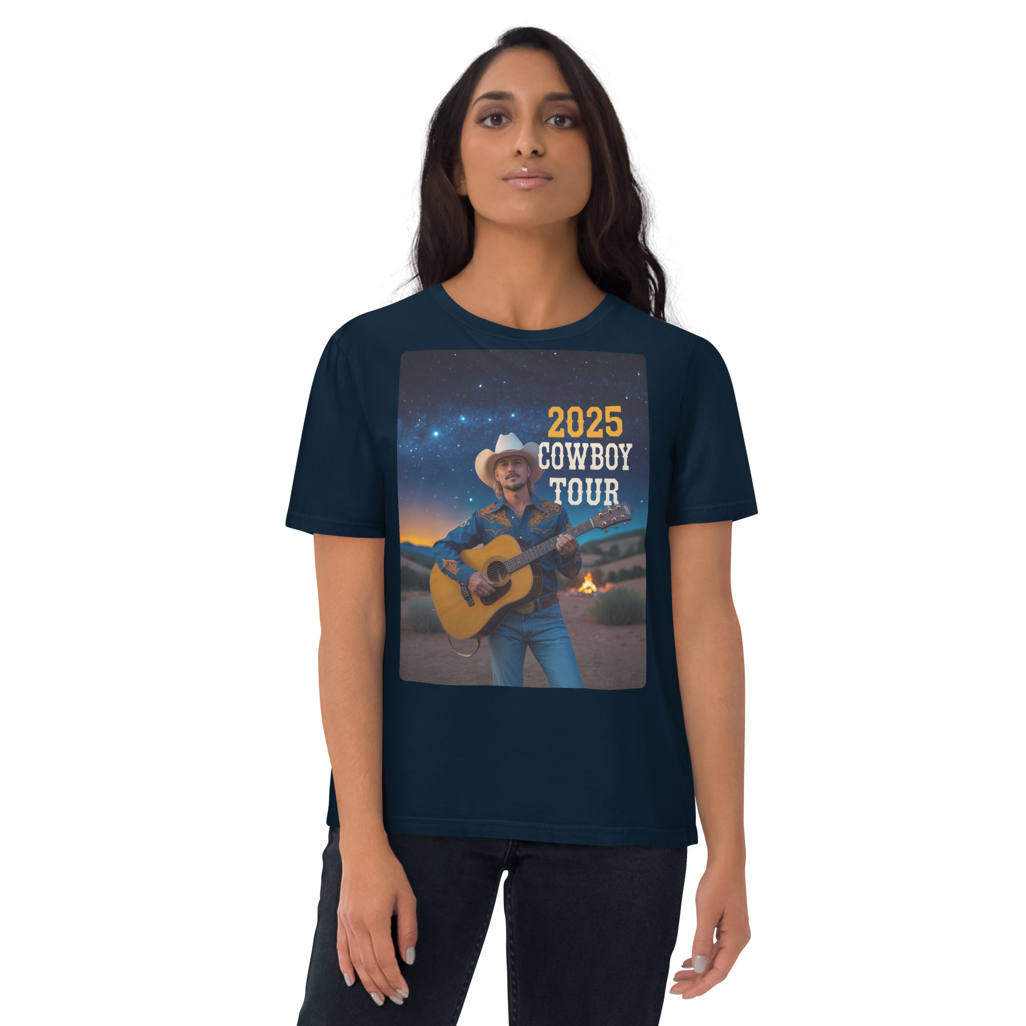 2025 Cowboy Tour Organic Cotton T-Shirt – Classic Western Country Music Tee - Design Delight Studio