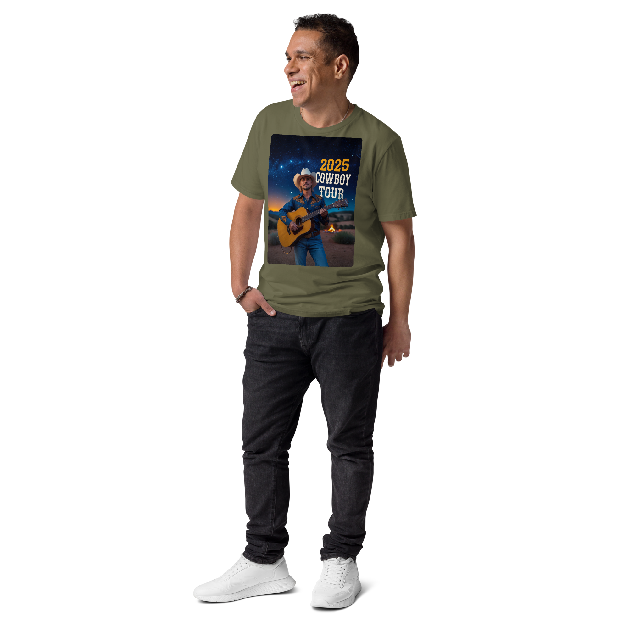 2025 Cowboy Tour Organic Cotton T-Shirt – Classic Western Country Music Tee - Design Delight Studio