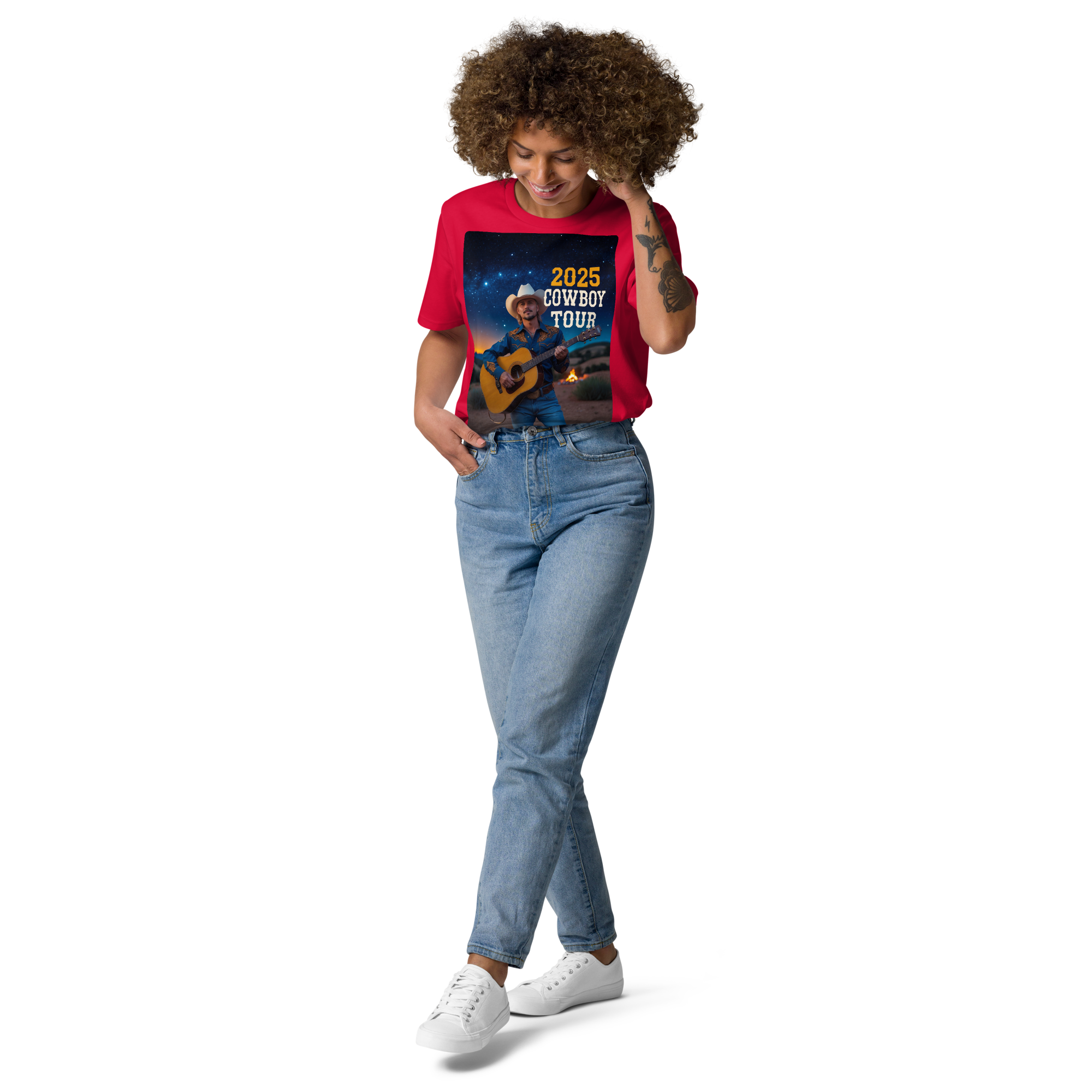2025 Cowboy Tour Organic Cotton T-Shirt – Classic Western Country Music Tee - Design Delight Studio