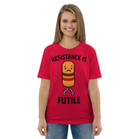 Organic Cotton T‑shirt – Unisex Resistance Is Futile Tee