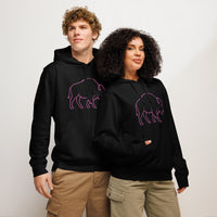Eco Apparel - Neon Bison Glow Organic Mid-Weight Hoodie