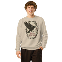 Organic Cotton Sweatshirt – Unisex – Night Mail Only (Raven Post)