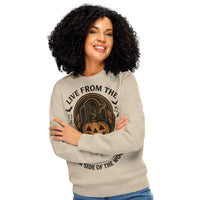 Organic Cotton Sweatshirt – Unisex – Live From the Other Side of the Woods