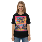 Wild West Revival T-Shirt - Retro Cowboy Graphic Organic Tee - Design Delight Studio