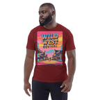 Wild West Revival T-Shirt - Retro Cowboy Graphic Organic Tee - Design Delight Studio